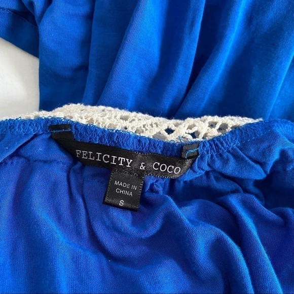 Felicity & Coco Crochet Back Jersey Maxi Dress size S - Picture 6 of 7